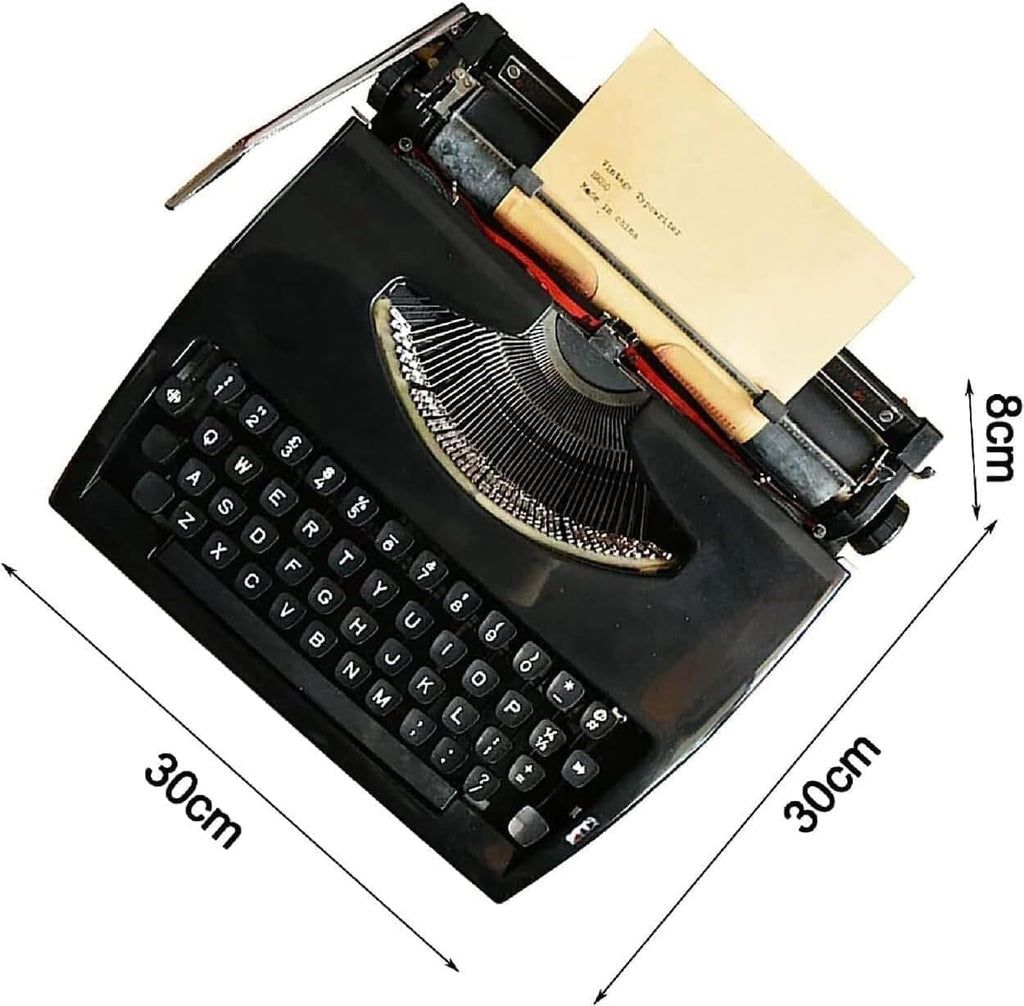 Traditional Portable Manual Typewriter, Classic Nostalgia Typewriter, Normal Use Vintage Typewriter, Literary Retro Collection Gift, for Notes, Letters, Creative Writing