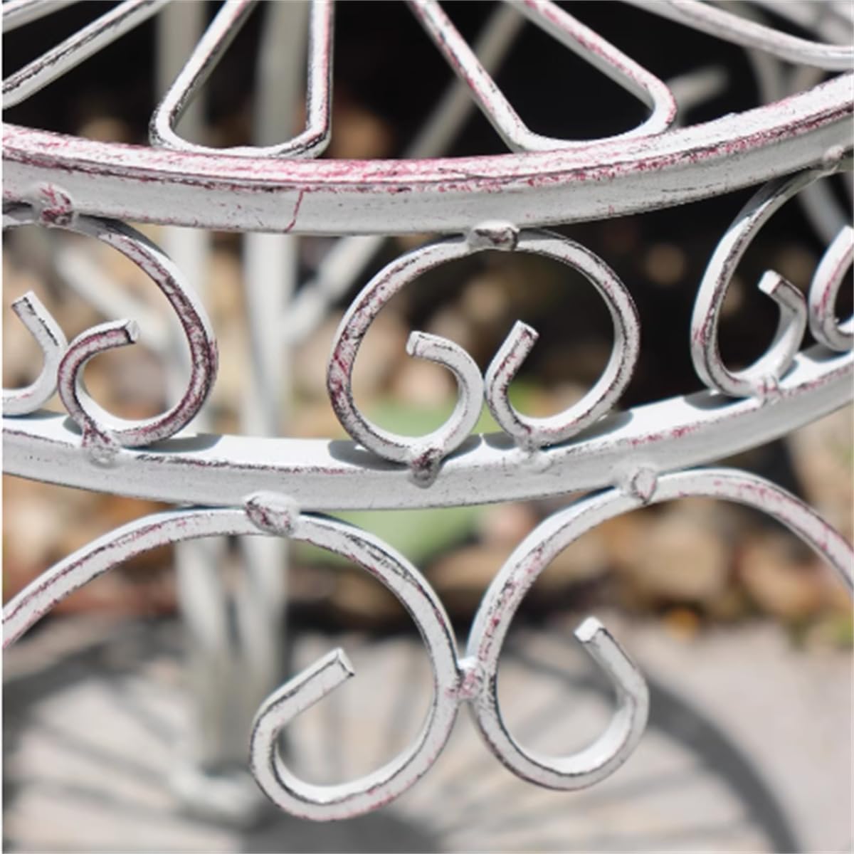 2Pcs Metal flower stand, Heavy Duty Plant Pot Shelf,Outdoor Garden Potting Bench Table,Iron Flower Pot Stands/rack,Outdoor/Indoor Plant Display Rack,for Home Garden Backyard Patio,White