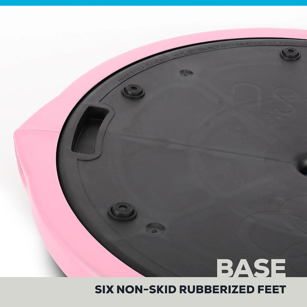 BOSU Nexgen Balance Trainer, Half-Ball Training Equipment, 65 cm Diameter, 300 lb Capacity - Burst-Resistant Stability Exercise Tool w/Non-Slip Base, Includes Hand Pump, Commercial-Grade