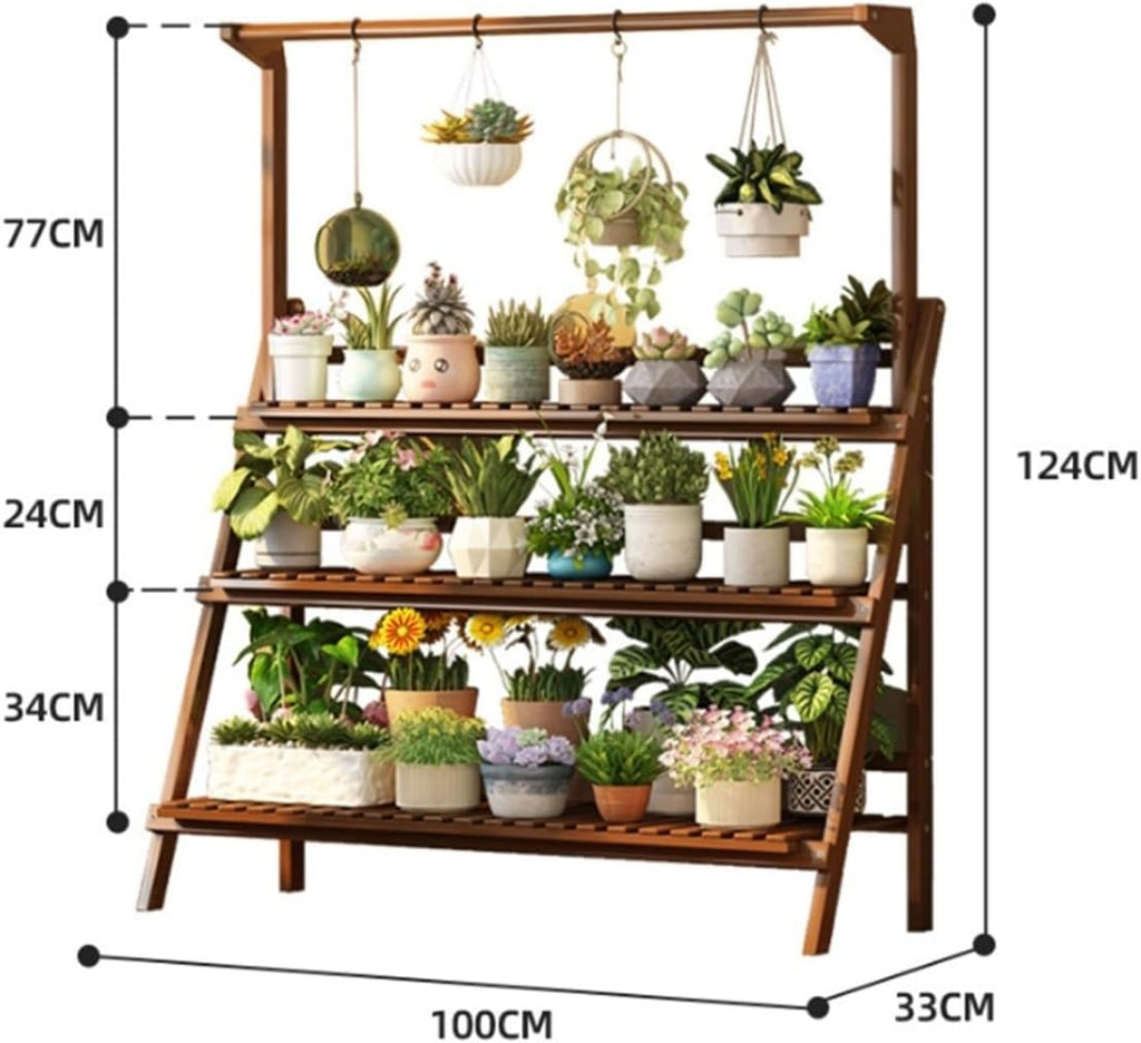 RUVOO Plant Stand Plant Holder Flower Stand Potting Tables for Outdoors Potting Bench Garden Potting Table Plant Stand Planter Shelves Plant Shelf Plant Rack