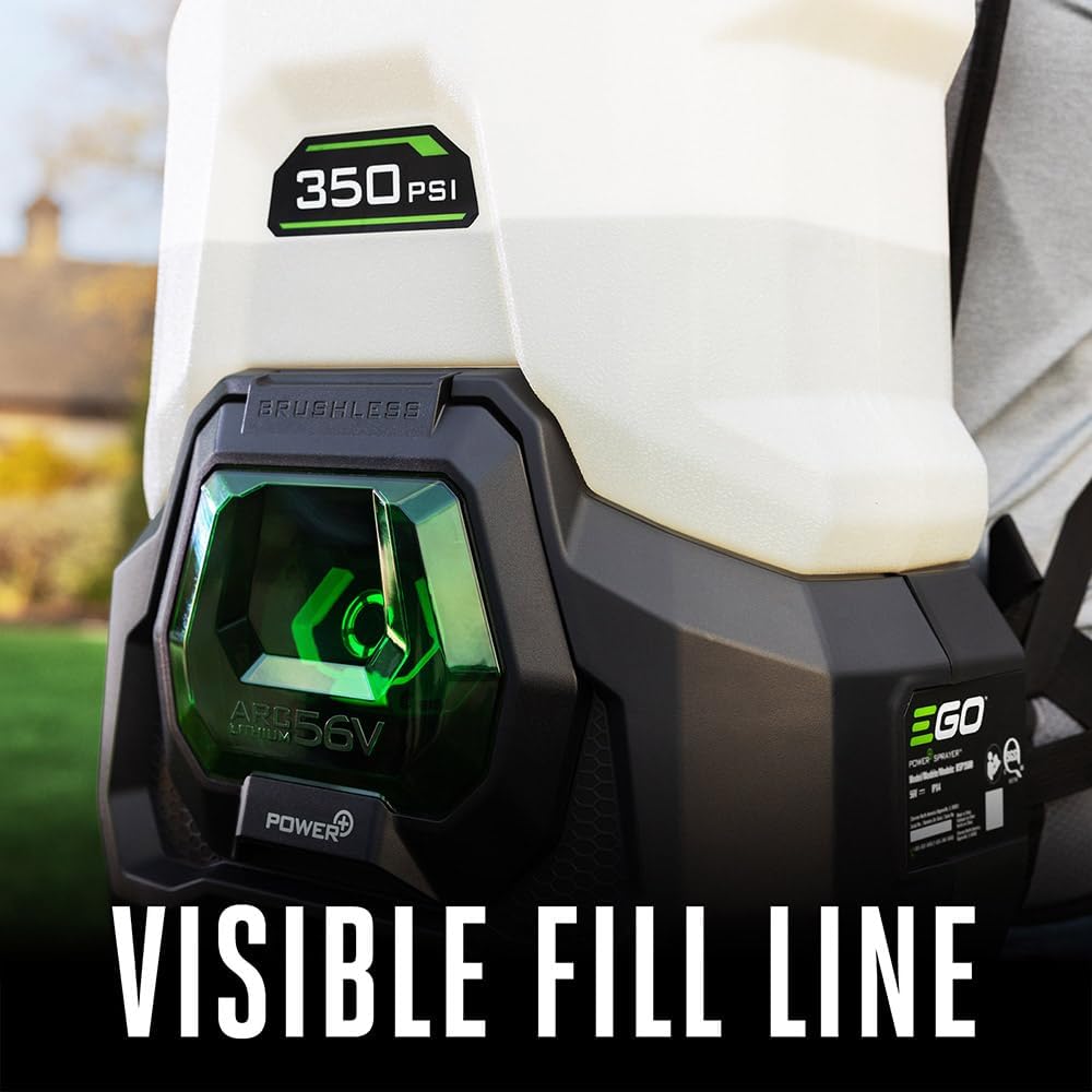 EGO Power+ 4 Gallon Cordless Backpack Sprayer, Battery and Charger not Included - BSP3500