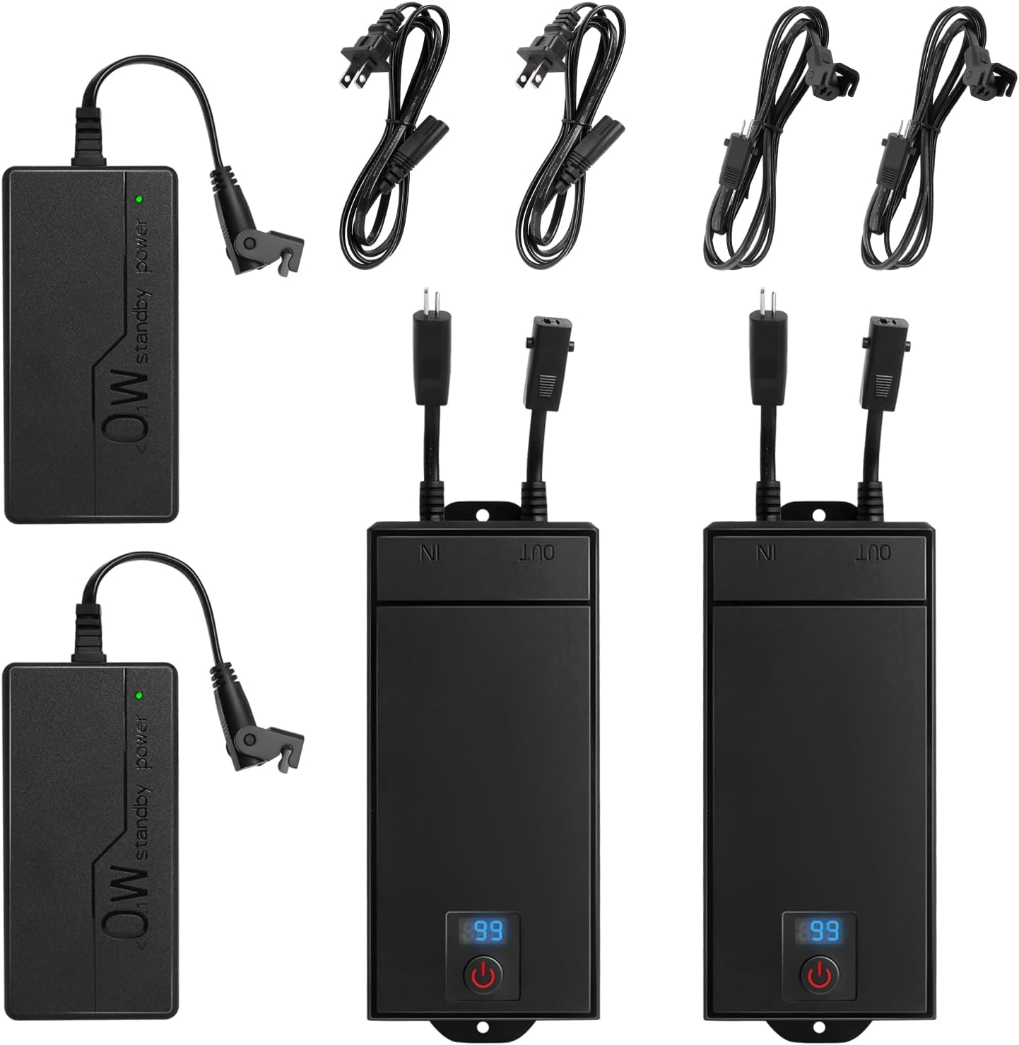 2 Rechargeable Battery Pack for Reclining Furniture, 2500mAh Wireless Recliner Battery Pack Charger for Electric Recliner, Sofas, Lift Chairs, Couch, only fit for 2-Pin Connection Reclining Furniture