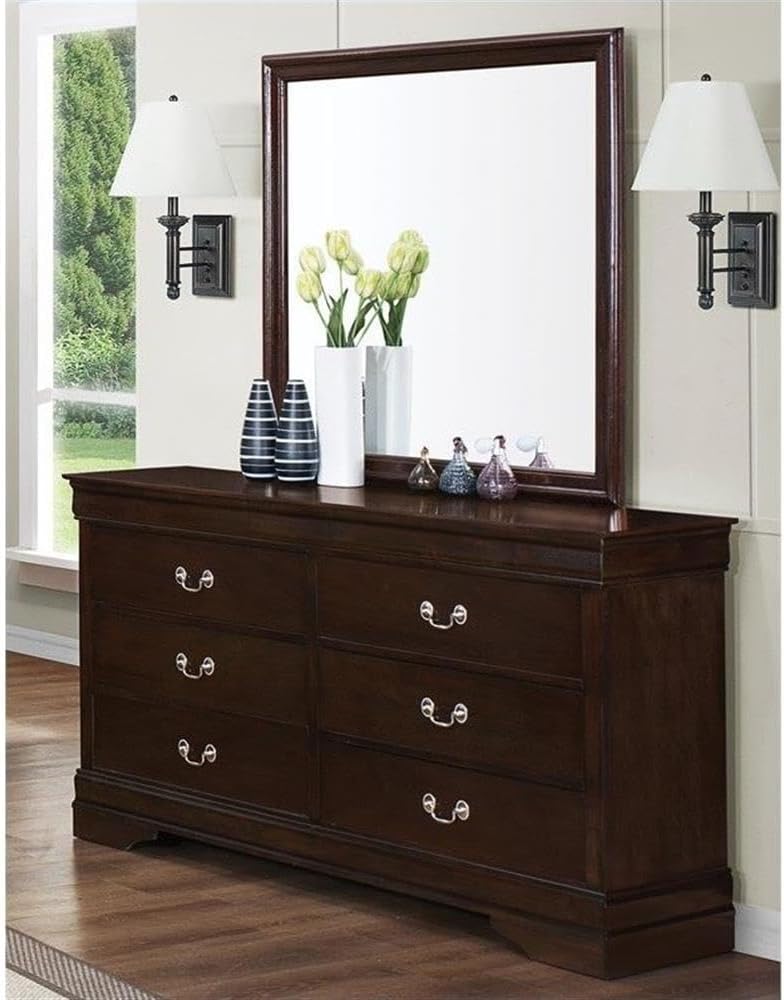 Coaster Louis Philippe 3PC Set with Full Bed and Nightstand with Dresser in Brown