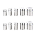 500PCS Polishing Stainless Steel Hollow Advertisement Nails Screws Sign Billboard Glass Standoff Pins Fixing Fastener Hardware(12X30mm)