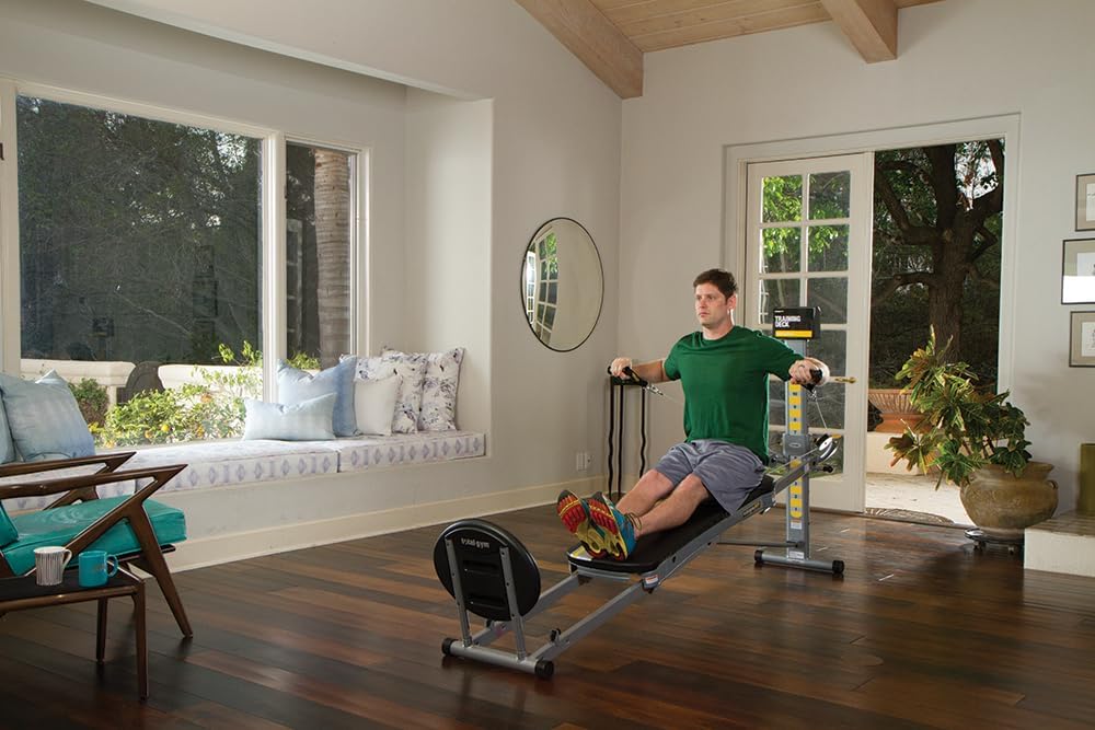 Total Gym Full Body Workout Machine, FIT Home Exercise Equipment with 12 Resistance Levels - Adjustable and Portable Fitness System for Weight and Muscle Training