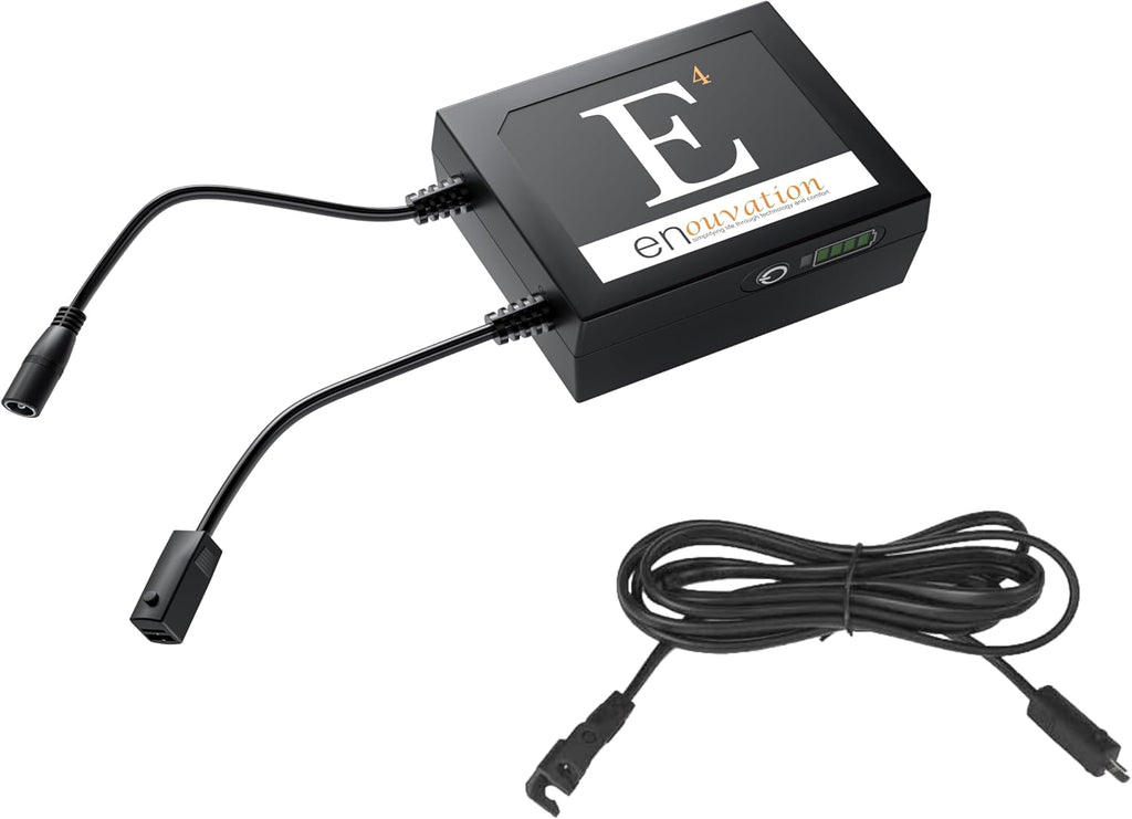 Enouvation E4 Cordless Power Pack, 3800mAh Rechargeable Battery for Motion Recliners, Lift Chairs, Sofas, and Sectionals Bundle with 6.5 ft Extension Cable