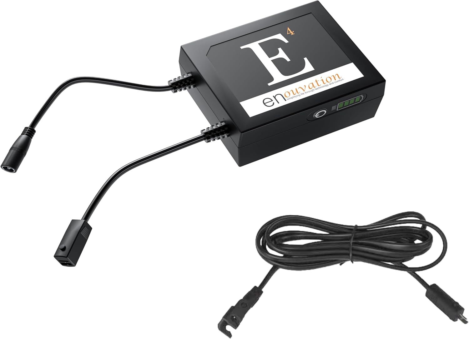 Enouvation E4 Cordless Power Pack, 3800mAh Rechargeable Battery for Motion Recliners, Lift Chairs, Sofas, and Sectionals Bundle with 6.5 ft Extension Cable