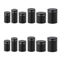 Multi-Sizes 200PCS Stainless Steel Hollow Black Advertising Nails Screws Sign Billboard Glass Standoff Pins Fastening Hardware(25X25mm)