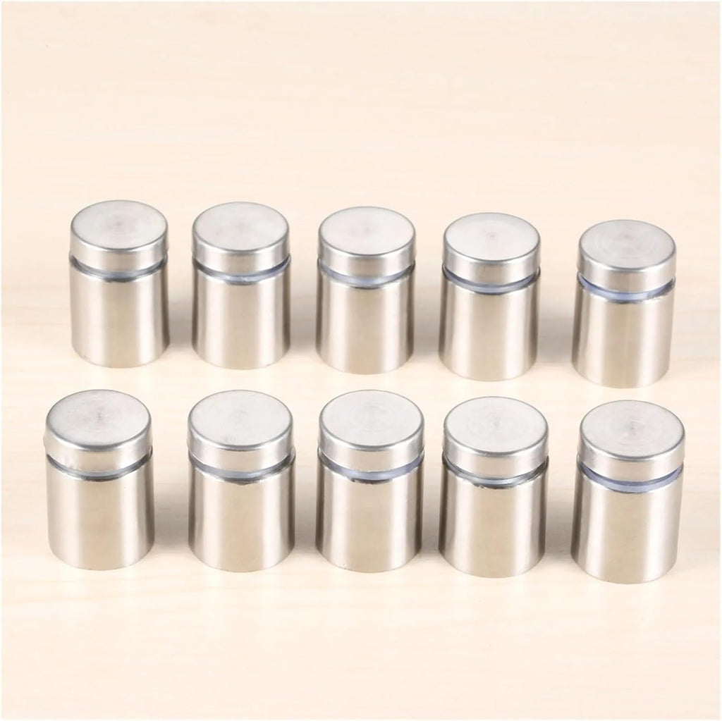 Standoff Fixings， 20Pcs Standoff Fixings,Stainless Steel Advertising Sign Standoff Screws Bolts Holder Advertisement Nails Mounts Screws 19x25mm