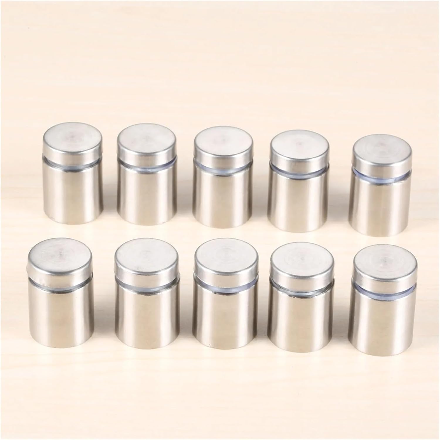 Standoff Fixings， 20Pcs Standoff Fixings,Stainless Steel Advertising Sign Standoff Screws Bolts Holder Advertisement Nails Mounts Screws 19x25mm
