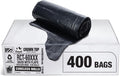 Aluf Plastics RCT-60XXX Star Sealed Coreless Rolls with E-Z Tie Flap Closure, 60 gal, Polyethylene, 38' x 58', Black (Pack of 400)
