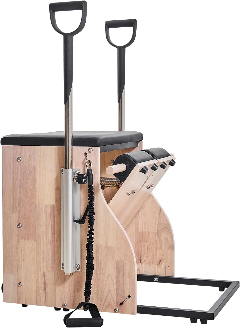 VEVOR Pilates Reformer Foldable, Suitable for Intermediate and Beginners Users, Pilates Equipment for Home Gym Studio Use with 4 Adjustable Resistance Spring, Up to 400 LBS
