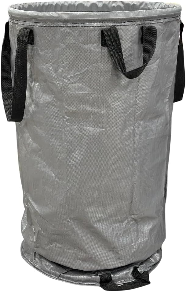 DURASACK Heavy Duty Valet Trash Bag Janitorial Commericial Cleaning Stand-Up Collapsible Trash Pickup Bag, 80-Gallon Capacity, Pack of 5