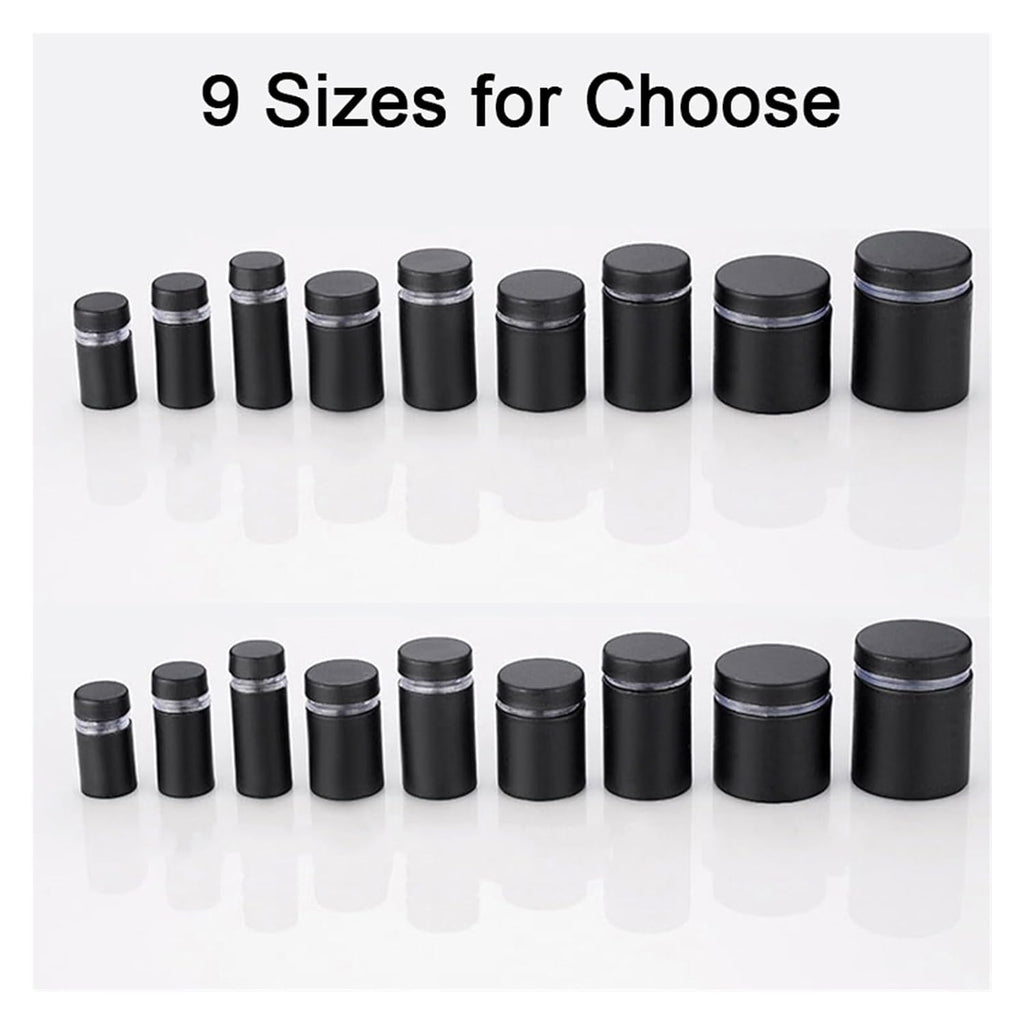 500PCS Stainless Steel Hollow Advertisement Nails Screws Sign Billboard Glass Standoff Pins Fixing Fastener Hardware(16X30mm)