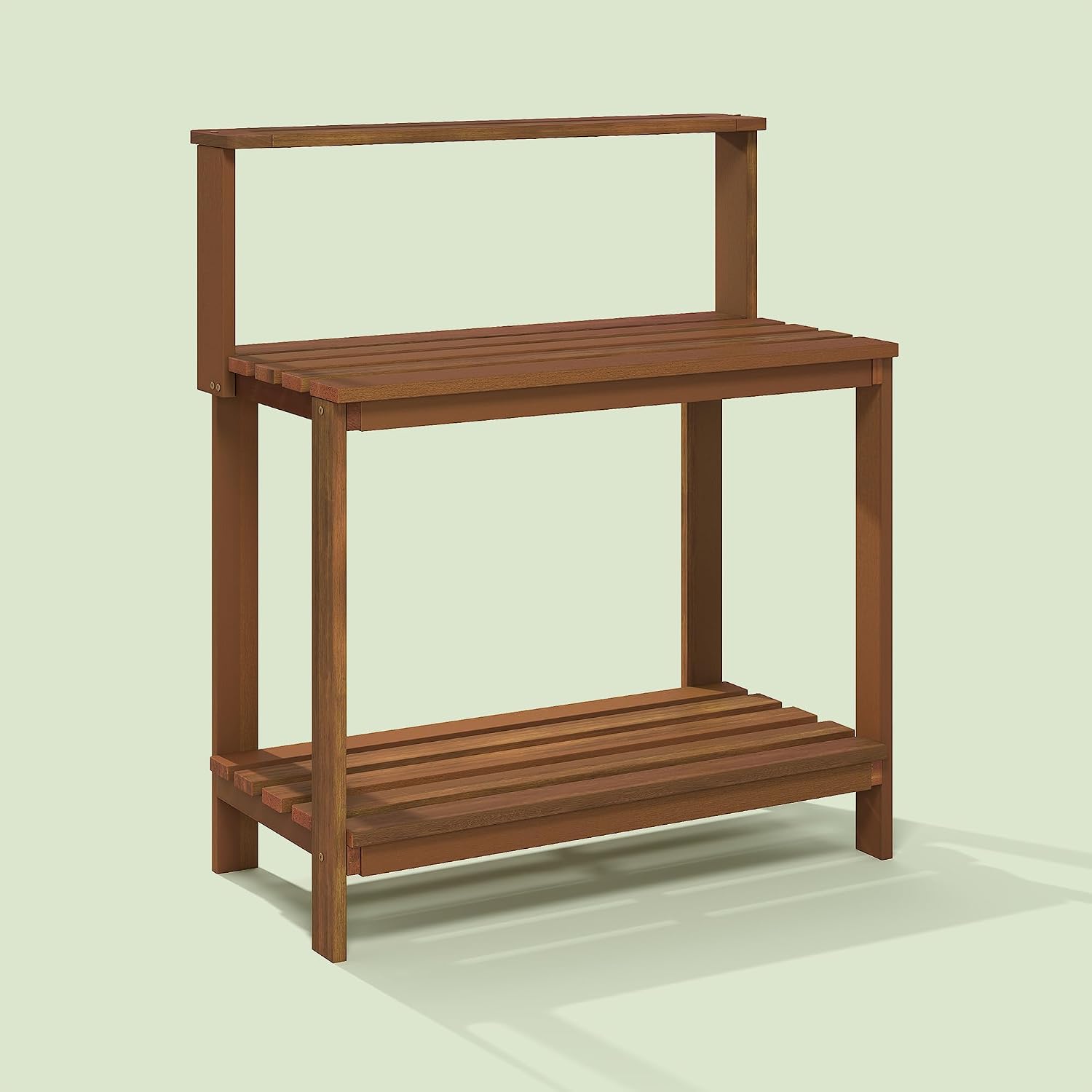 Aloe Potting Bench Table, Potting Work Table for Outdoor, Gardening, Porch, Natural