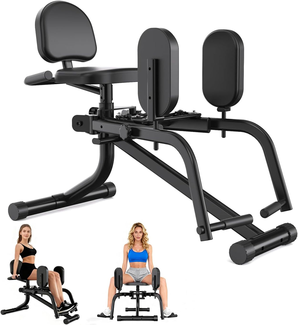 Hip Adduction Abduction Machine by SEWD – Home Gym Inner/Outer Thigh Trainer for Strength Training, Two in One Compact Glute & Thigh Workout Equipment.