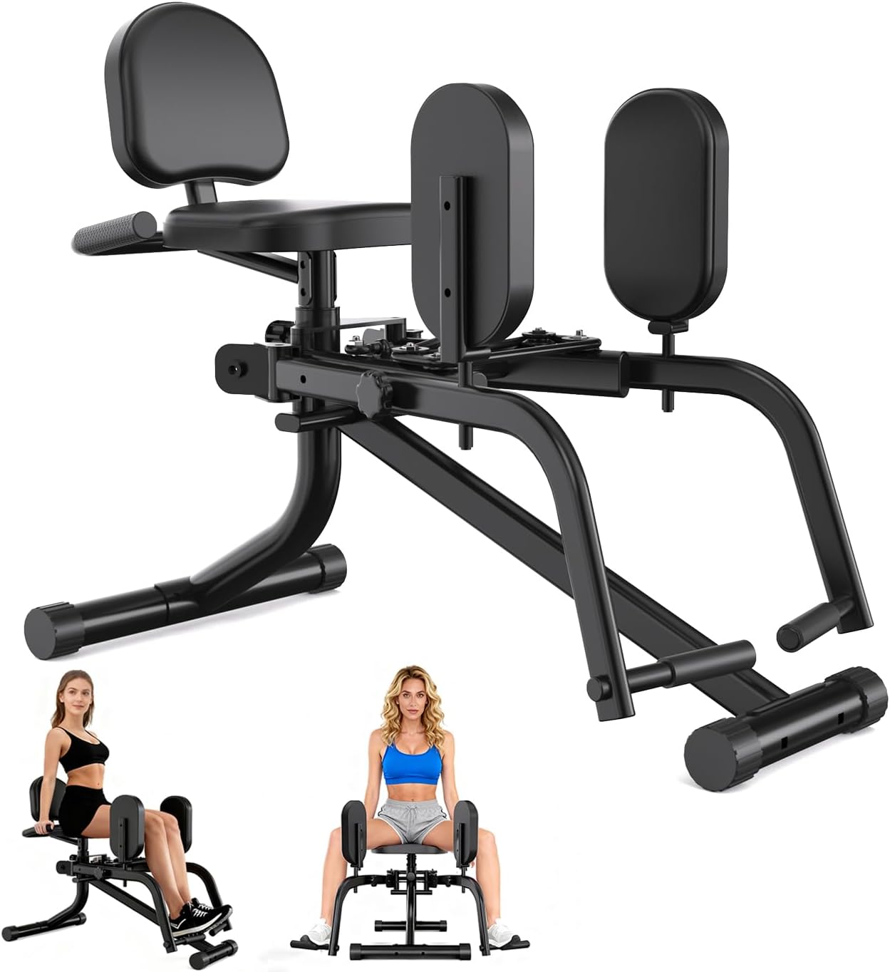 Hip Adduction Abduction Machine by SEWD – Home Gym Inner/Outer Thigh Trainer for Strength Training, Two in One Compact Glute & Thigh Workout Equipment.
