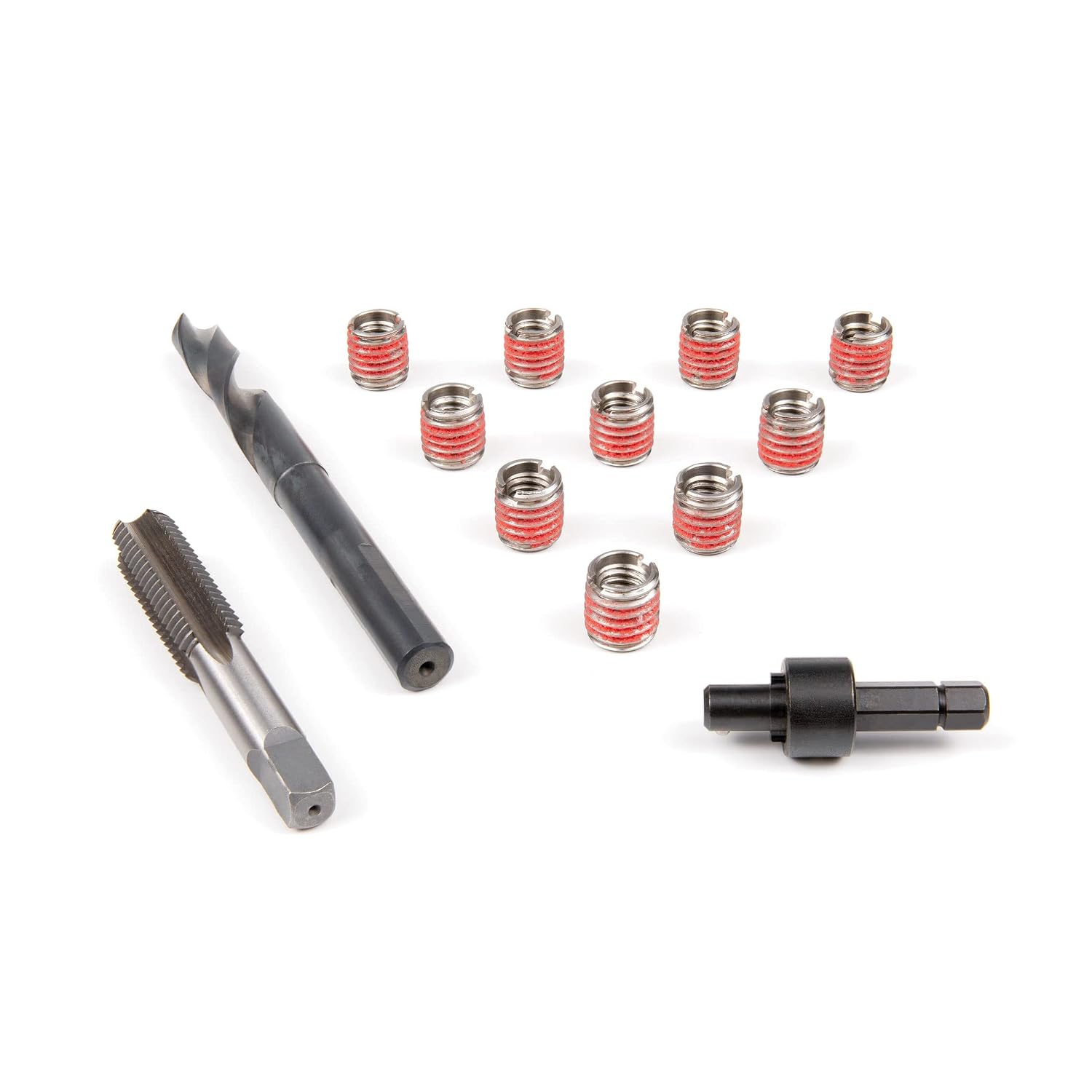 E-Z LOK Metal Thread Repair Kit Tool and Stainless Steel Threaded Inserts Standard Wall M10-1.5 x M16-2.0