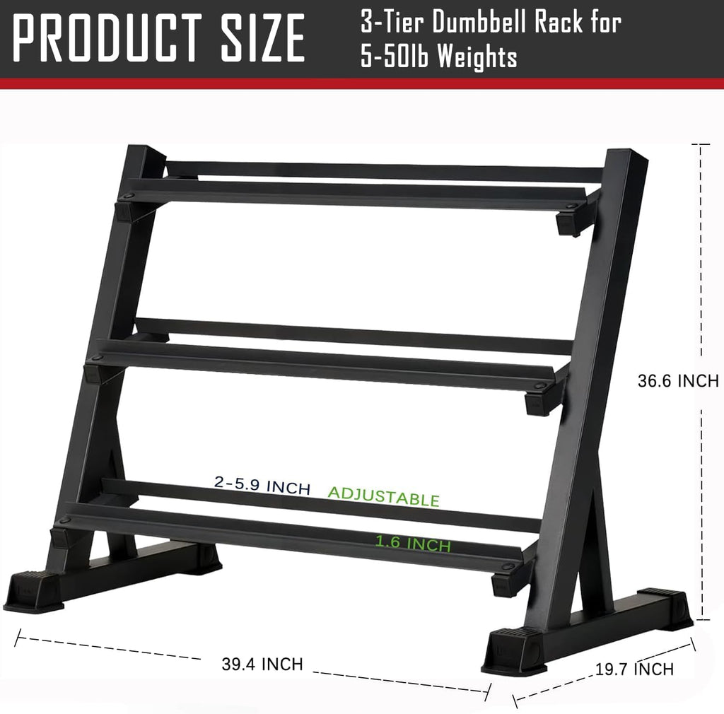 Rubber Hex Dumbbell Set with Rack - Multiple Free Weight for Home Gym, 350/450/550lbs Exercise Equipment for Strength, Multiple Options Dumbbells with Storage for Home Gym Exercise Fitness Equipment