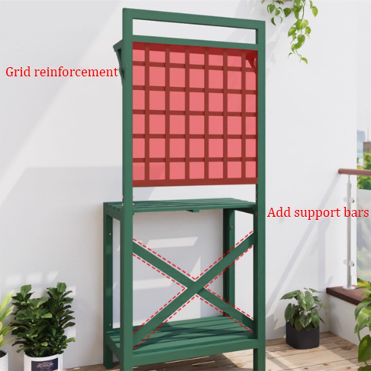 Outdoor Potting Bench Table, Large Wooden Gardening Table,Planting Table Garden Work Bench,Open Shelf Patio Workstation,for Garden, Patio, Greenhouse,A