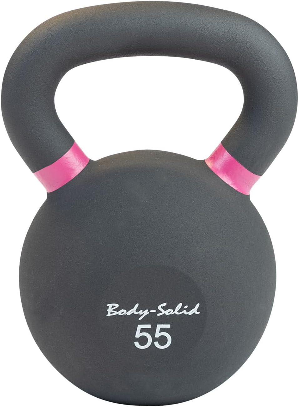Body-Solid Matte Powder Coat Kettlebell with Kettle Grip Handle, Perfect Kettlebells for Weight Training and Core Workout Exercise Equipment