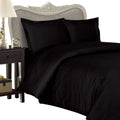 1200 Thread Count Egyptian Cotton (NOT Microfiber Polyester) King Size, Black Stripe, Duvet Cover Set Set Includes 1 Duvet Cover and 2 Pillow Shams/Pillow Cases