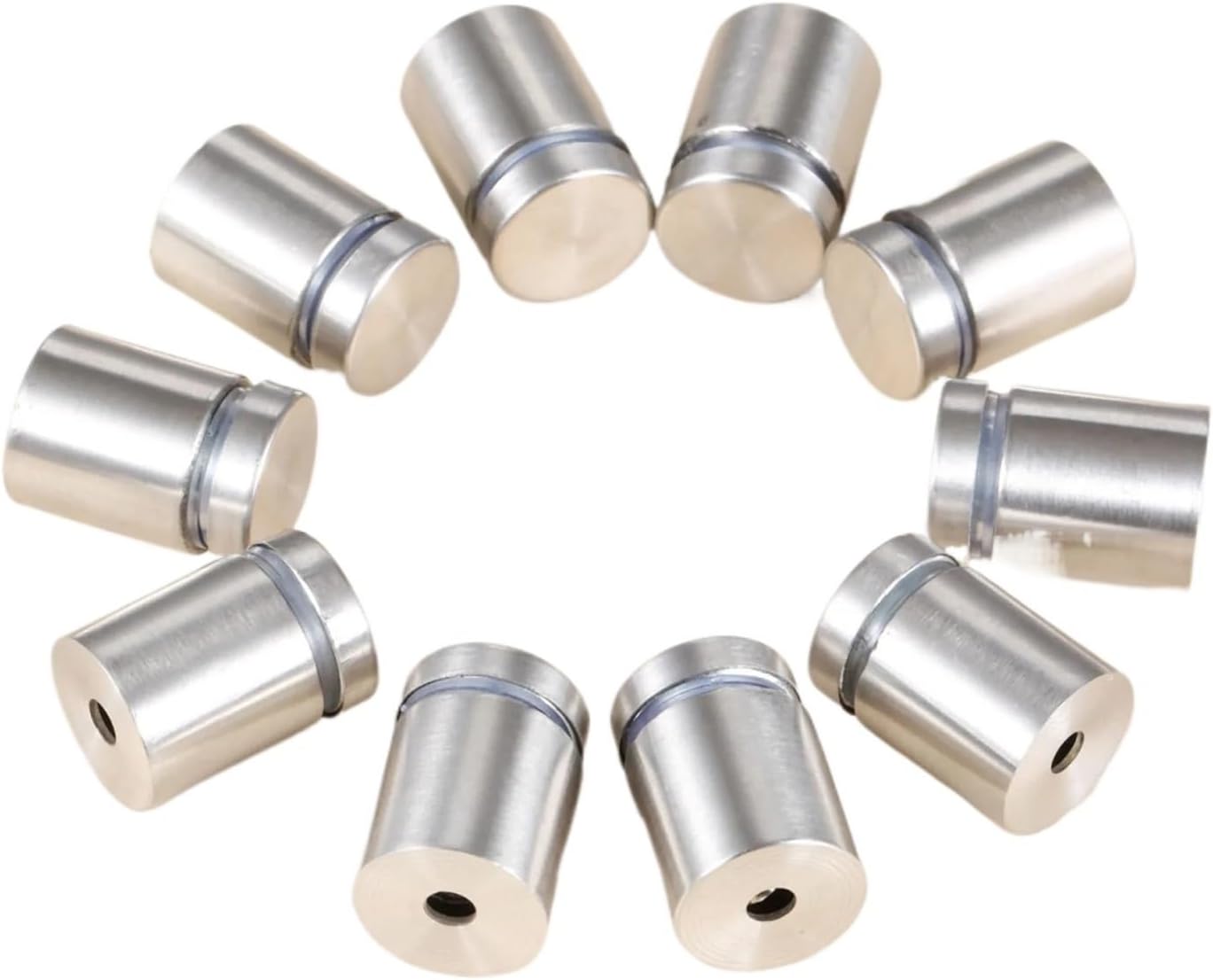 Standoff Fixings， 20Pcs Standoff Fixings,Stainless Steel Advertising Sign Standoff Screws Bolts Holder Advertisement Nails Mounts Screws 19x25mm
