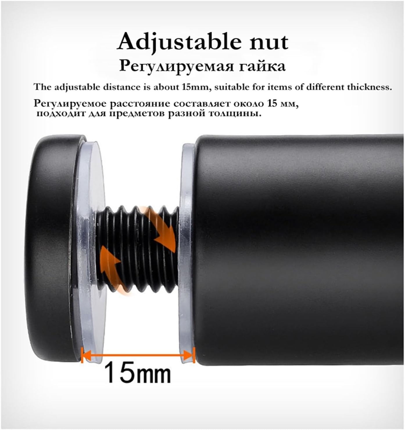 Standoff Fixings， 45 Pieces Standoff Fixings,12mmStainless Steel Advertising Sign Standoff Screws for Acrylic Picture Frame Glass Sign Standoff Nail Wall Mount(12x20mm)