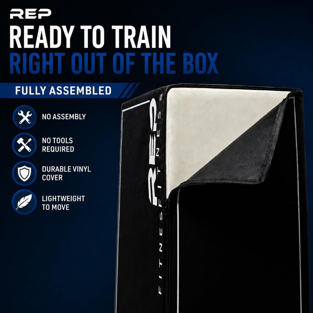 REP Soft Plyo Box | 3-in-1 Foam Jump Box | 3 Size Options 16', 20', 24' | Plyometric Training Platform | Home Gym Equipment | Non-Slip Step Block | Adjustable Workout Box | CrossFit Jump Tool
