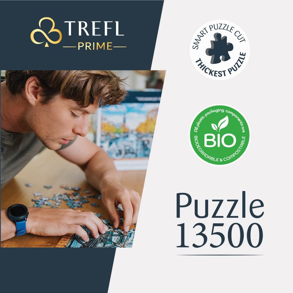 Trefl Prime - UFT Jigsaw Puzzle: Marvel, The Ultimate Marvel Collection - 13500 Pieces, Large Puzzle, BIO, EKO, Collage with Superheroes, Entertainment for Adults and Children from 14 Years and Up
