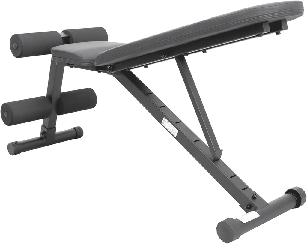 Sunny Health & Fitness Adjustable Weight Bench for Home Gym Strength Training, Incline/Decline, Multi-Position, High Weight Capacity