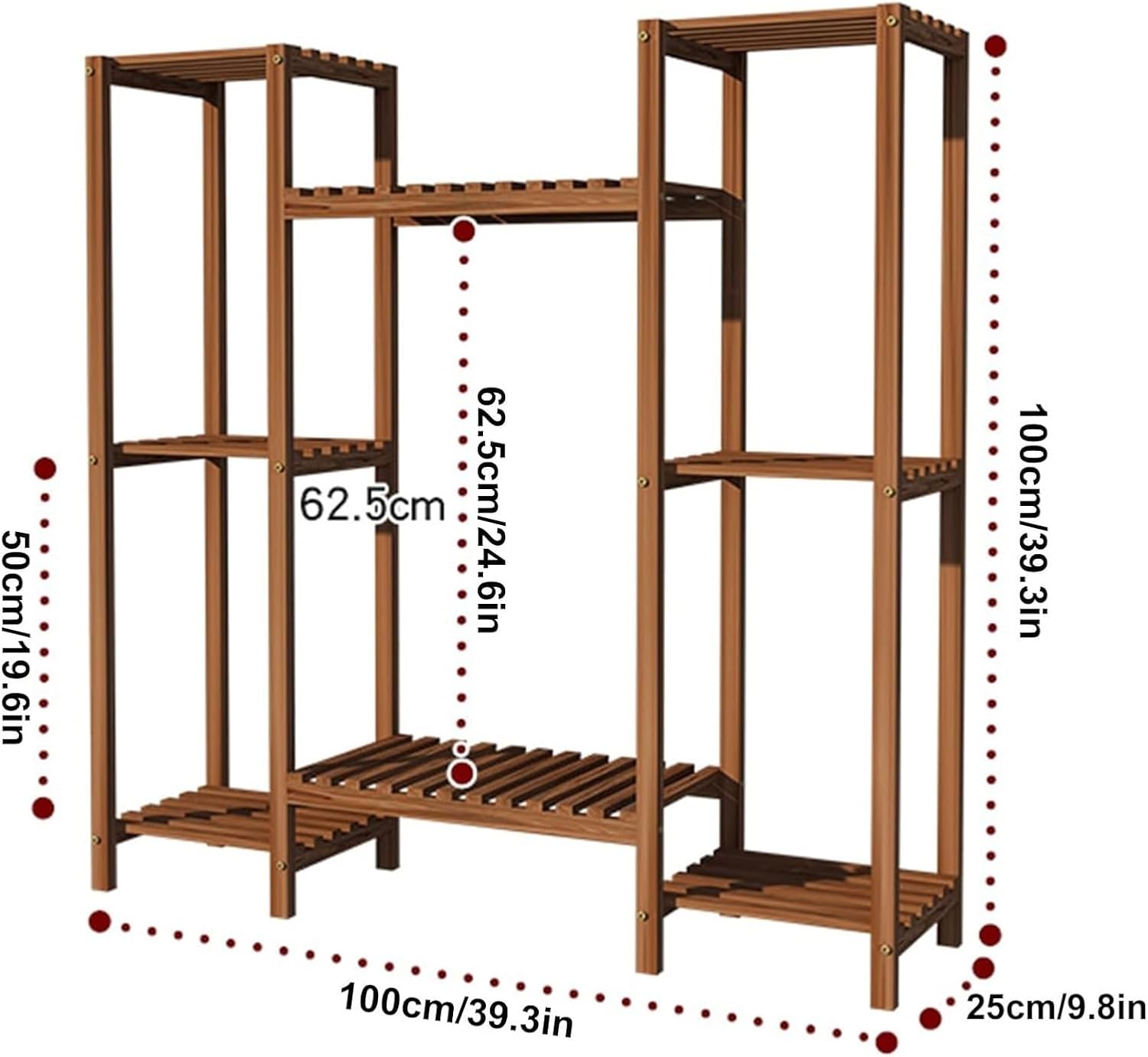 Potting Bench Table,Garden Potting Table, Plant Stand Wooden Outdoor Tiered Plant Shelf 5 TiersLadder Plant Holder Table Plant Pot Stand for Window Garden Balcony Living Room