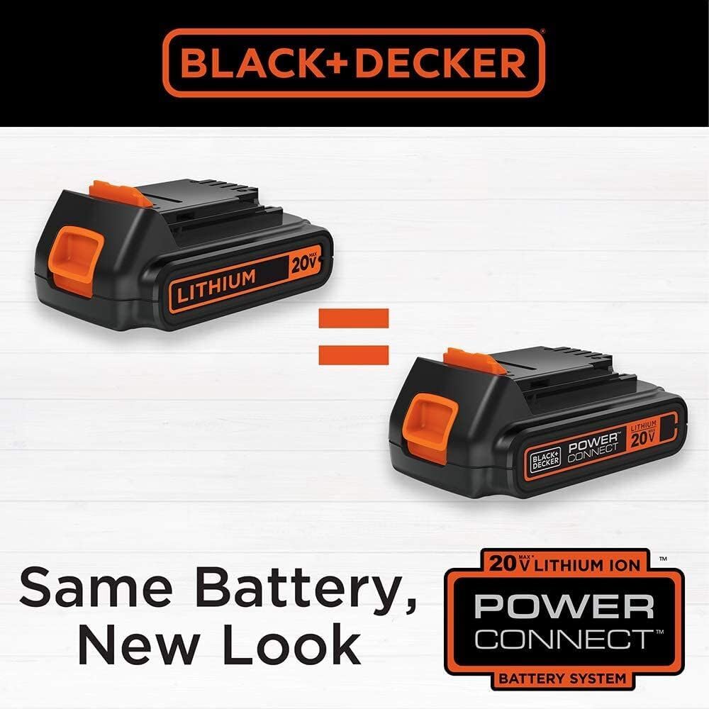 BLACK+DECKER 20V MAX* Cordless Sweeper with Power Boost, Leaf Blower with Battery and Charger (LSW321)