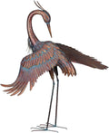 Regal Art & Gift Copper Patina Heron Metal Statue – Indoor Outdoor Decorative Sculpture for Home & Garden Décor, Weather-Resistant Yard Art Figure for Patio, Lawn