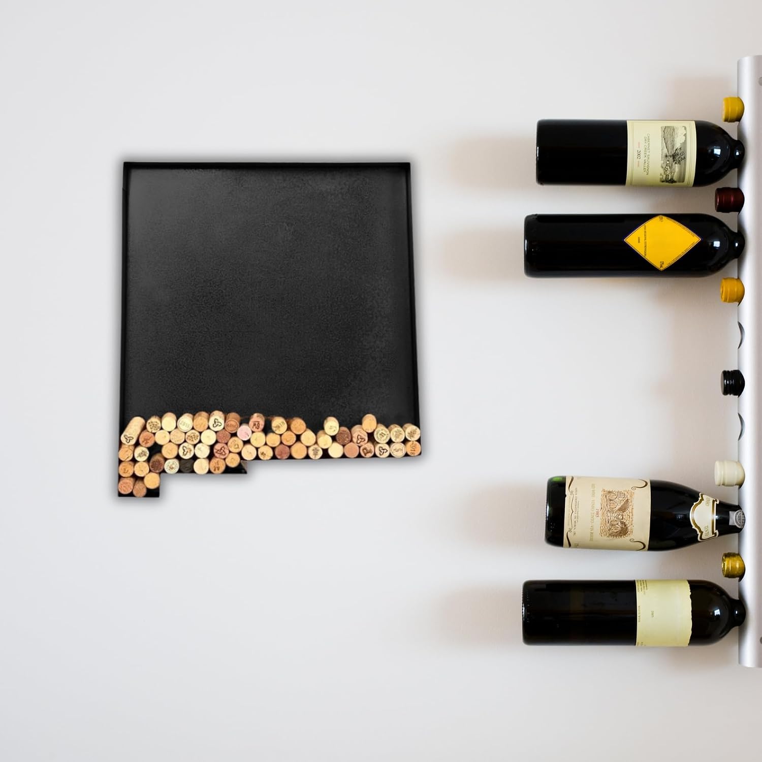 NEONSİGN New Mexico State Map Wine Cork Holder Metal New Mexico Decor Sign Wine Bar Pub Home Decoration (Black, 36 inch)