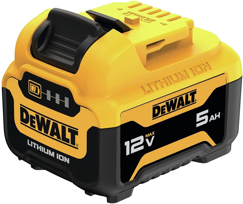 DEWALT 12V MAX 5Ah Battery, Lithium-Ion, 2-Pack (DCB126-2)