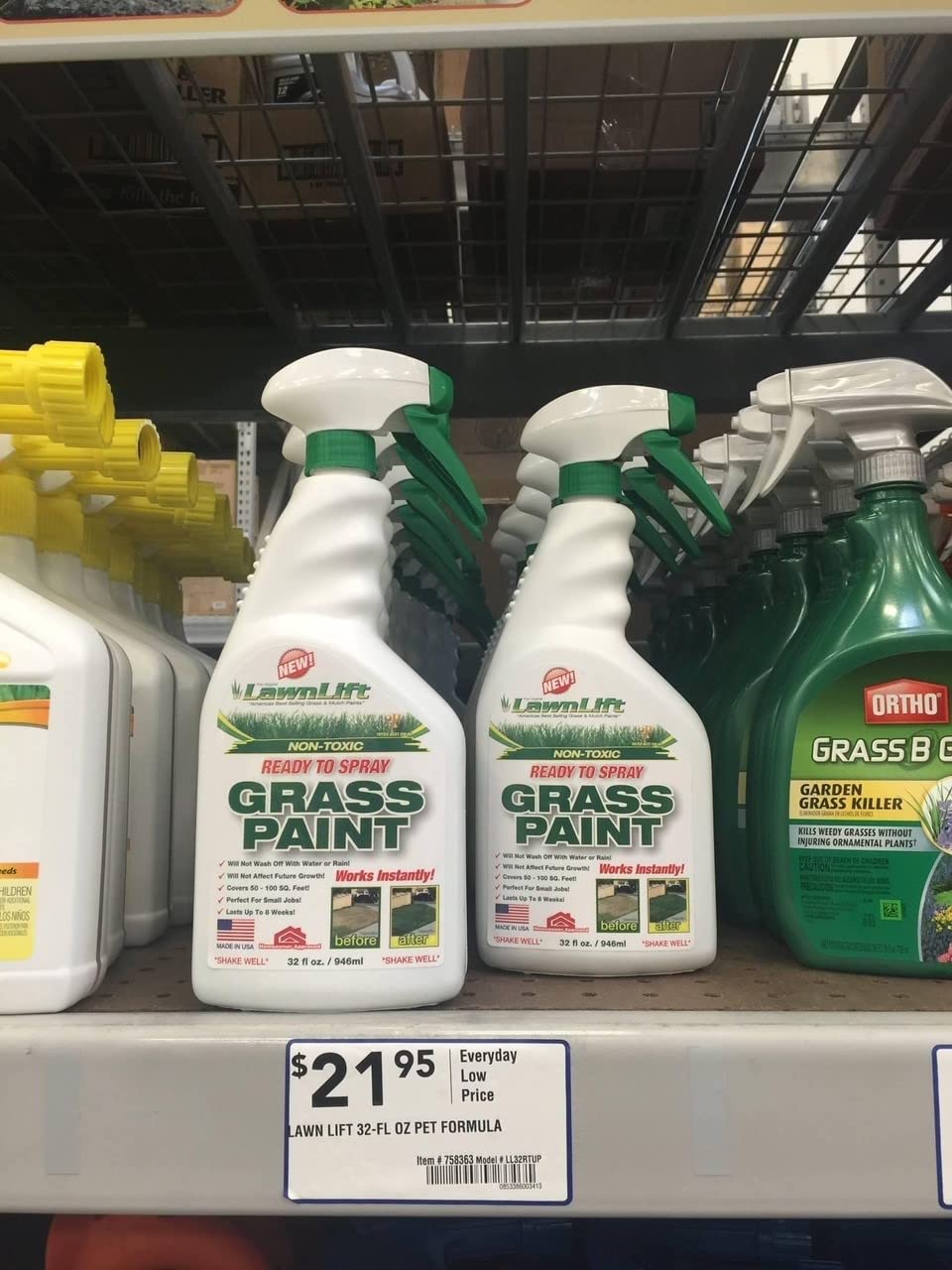 Grass Painting Kit- Includes Professional 1 Gallon Sprayer & 64oz. (Gren) Ultra Concentrated Grass Paint Bottle = up to 5 Gallons Usable Product & Covers *up to 2000 Sq Ft. *Coverage Depends