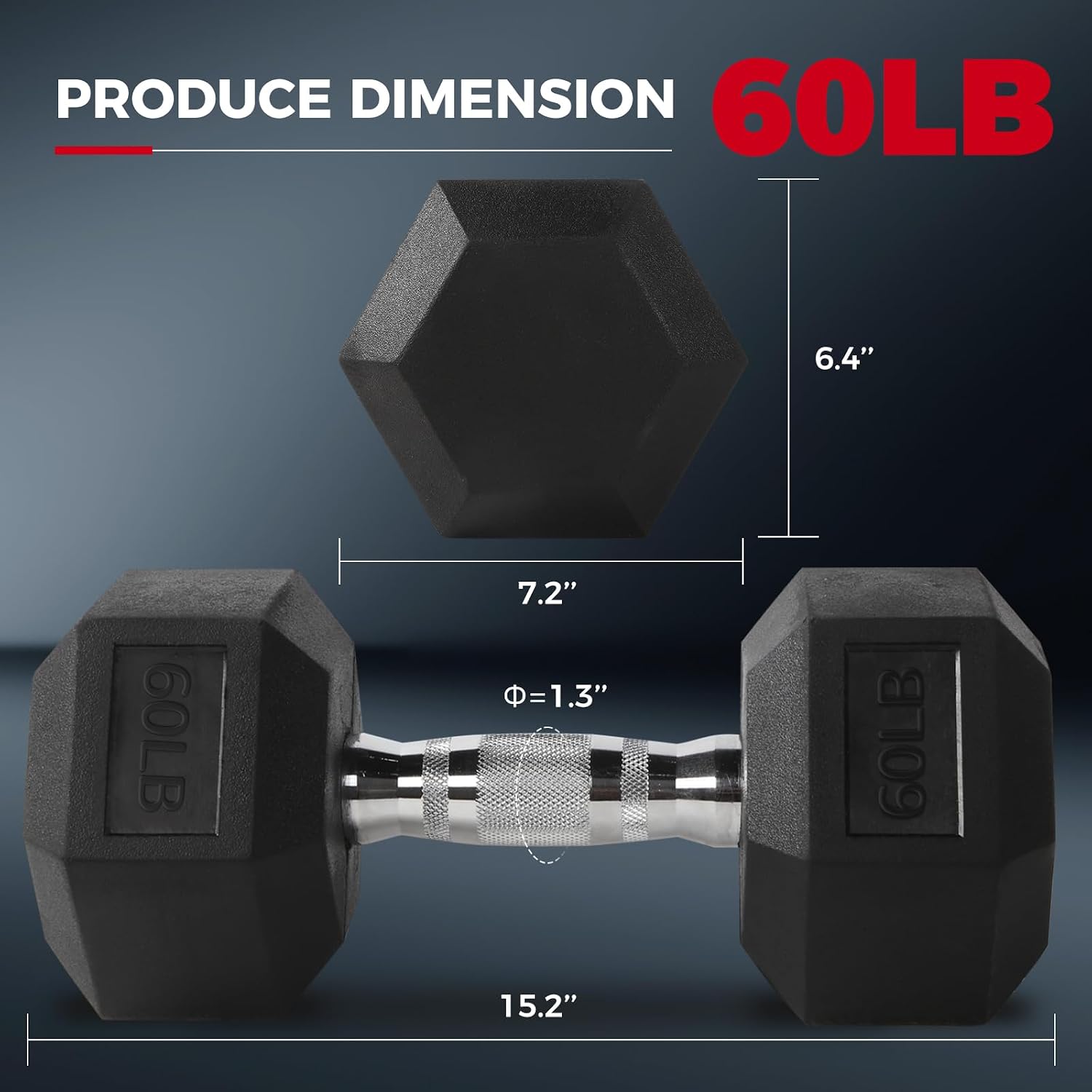 RitFit Rubber Coated Hex Dumbbell Set with Rack, 5-780LB for Home Gym Strength Training, Anti-Slip Knurled Handle, Hexagon Anti-Roll, Heavy-Duty Storage Rack