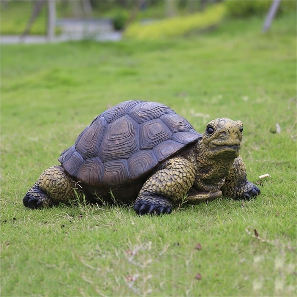 Large Realistic Garden Turtle Statue, Lifelike Turtle Garden Statue for Garden Ornament or Courtyard Decoration, Turtles for Lawn, Yard, Patio, Pond Decor