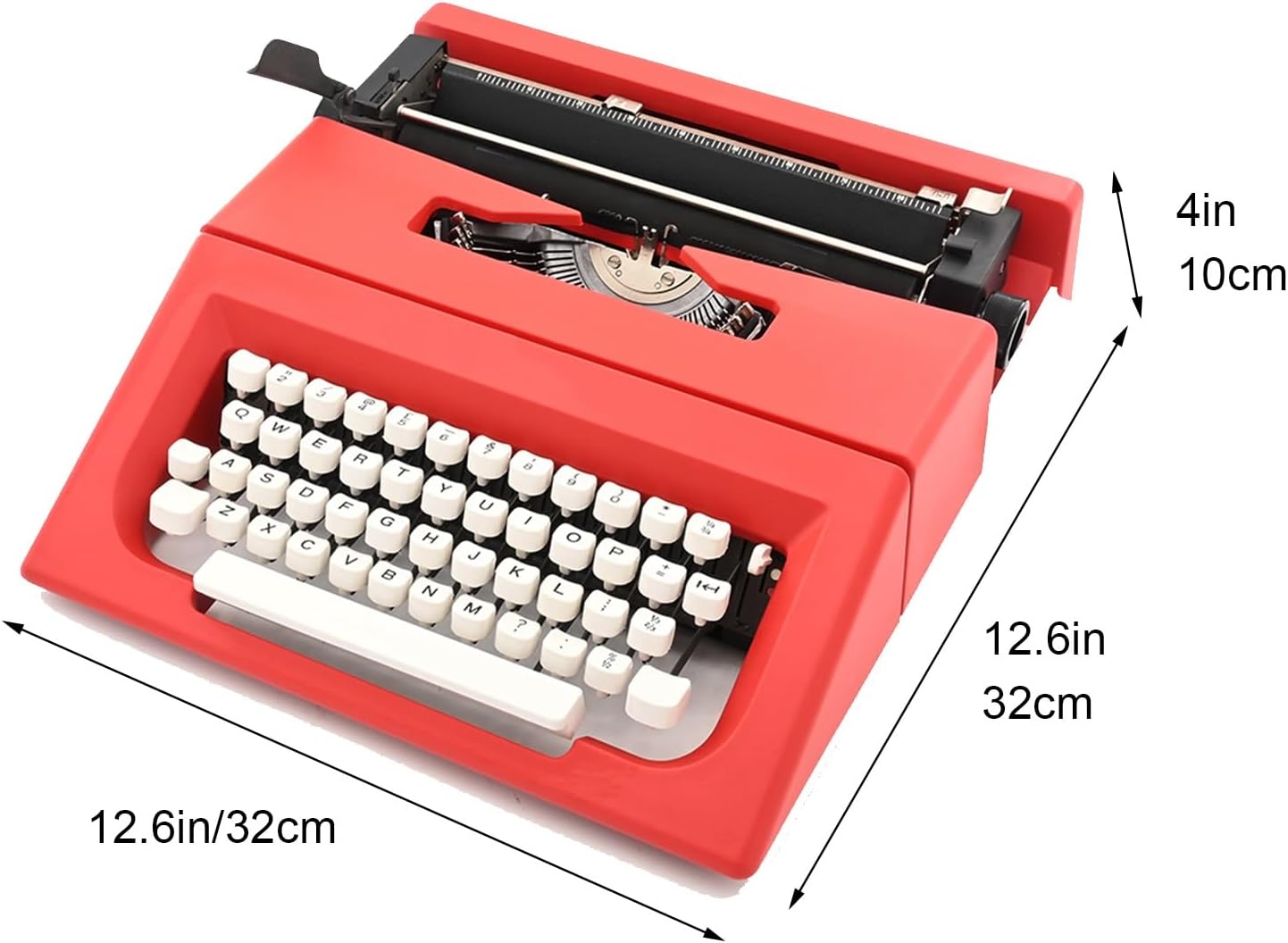 Classic Retro Manual Typewriter Decor, Vintage Finish Antique Typewriters for Notes, Literary Retro Collection Gift(Green)