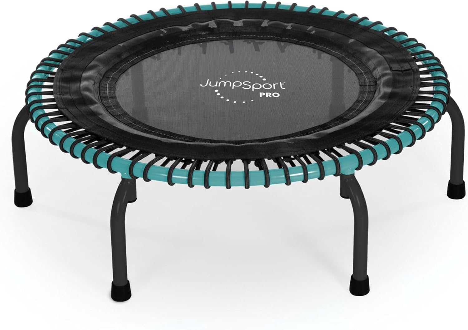 JumpSport 350 PRO 39 Inch Fitness Trampoline Indoor Rebounder Cardio Workout Equipment 300 lb Capacity