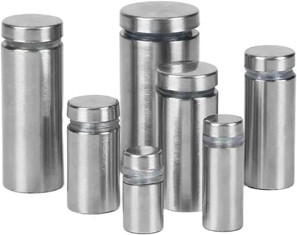Standoff Fixings， 25PCS, Stainless Steel Sign Standoff Screws Suitable for Standoff Fixings for Glass Posters(16mmx20mm)