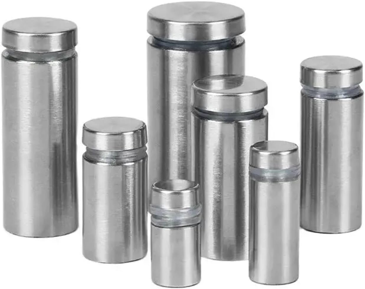 Standoff Fixings， 25PCS, Stainless Steel Sign Standoff Screws Suitable for Standoff Fixings for Glass Posters(16mmx20mm)