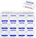 TEMPbadge Giant Sign in Visitor Badge Log Book (480 Badges) One Day Self Expiring - Security Name Tag Stickers - Easy Guest Management/Registry System for School & Business by Specialist ID