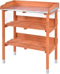 New Outdoor Garden Wooden Potting Bench Work Station Table Tool Storage Shelf W/Hook