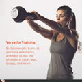 Body Sport Cast Iron Kettlebell - Professional Weight Training Equipment for Home & Gym Workouts