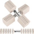 Hezeyferg 30.8LB Adjustable Dumbbell Set, Each Adjustable Weight Dumbbell with 6 Levels 4.4/6.6/8.8/11/13.2/15.4lb, Hand Weights Set for Men/Women Home Gym Exercise Workout