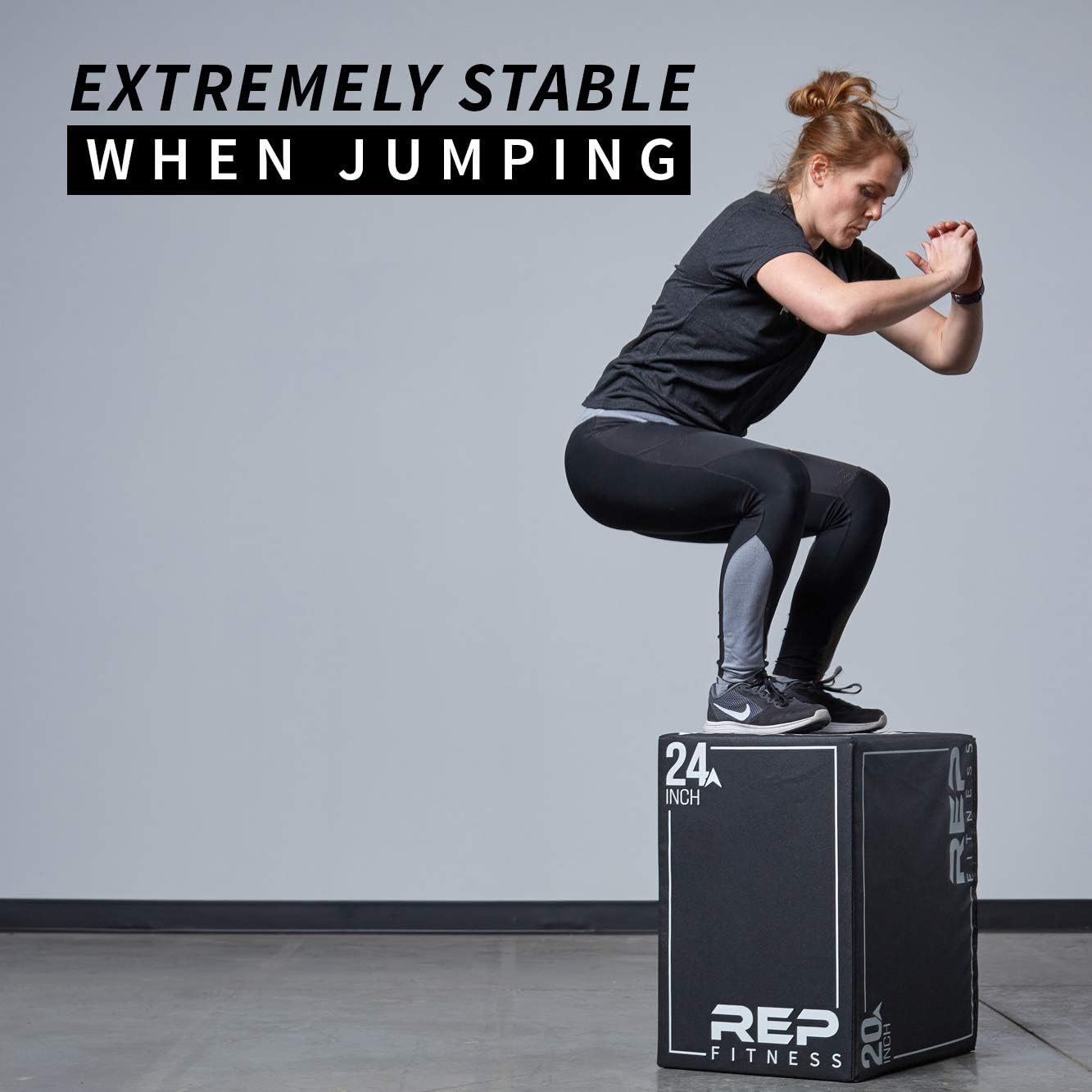 REP Soft Plyo Box | 3-in-1 Foam Jump Box | 3 Size Options 16', 20', 24' | Plyometric Training Platform | Home Gym Equipment | Non-Slip Step Block | Adjustable Workout Box | CrossFit Jump Tool