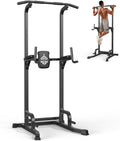 Sportsroyals Power Tower Pull Up Bar Station, 450LBS Stable Pull Up Dip Station for Home Gym Strength Training Equipment | FED Fitness