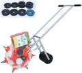 Lawn & Garden Spreaders, Hand-Push Roller Seeder,Push Spreader,Manual Garden Seeder,Clear Seed Storage Box,Walk-Behind Row Crop Planter,for Sowing Seeds, Backyard Agriculture,4 Mouths(